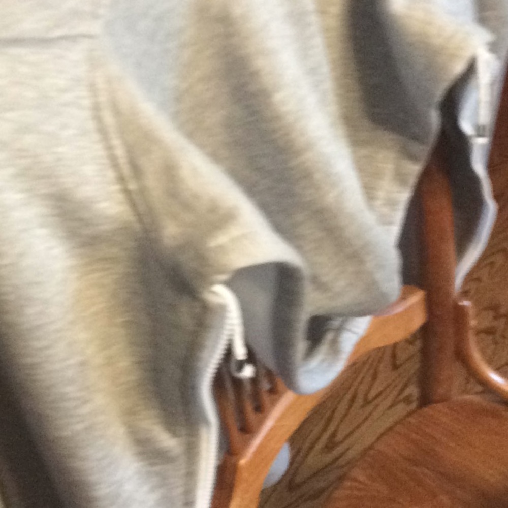 White zip hoodie